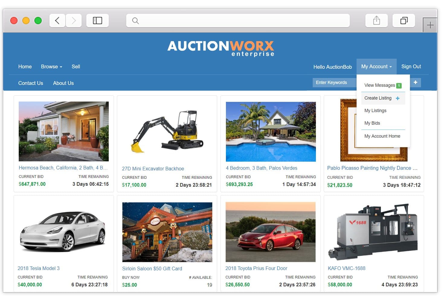 Auction Website