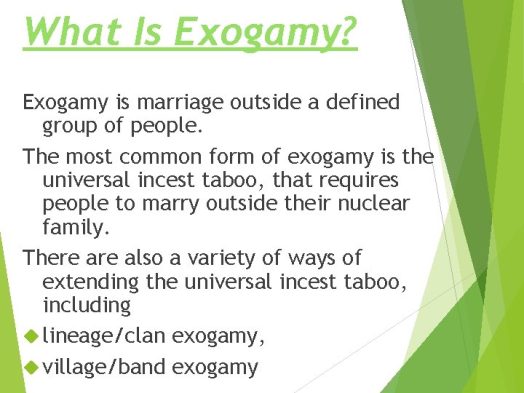 Exogamous Marriage