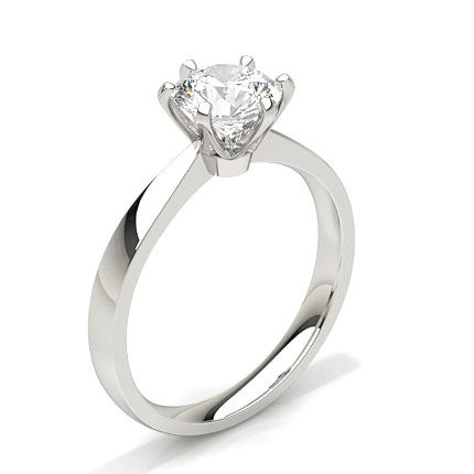 Plain Solitaire Ring