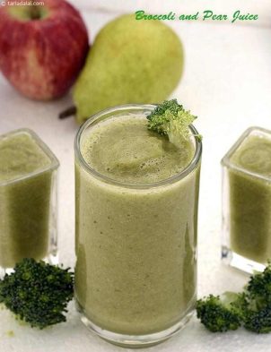 Broccoli And Pear Juice