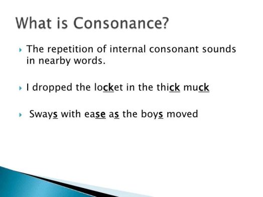 Consonance Figurative Language
