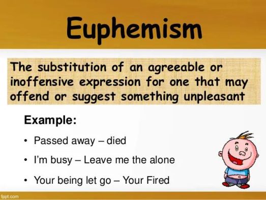 Euphemism Figurative Language