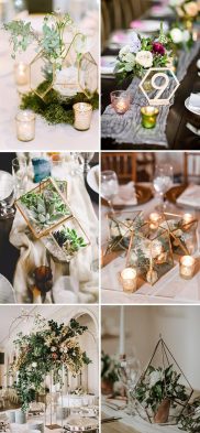 Floral Geometric Style Wedding Theme