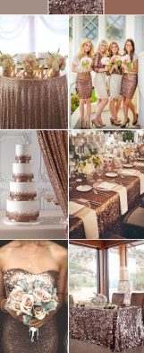 Glitter and Gold Wedding Theme