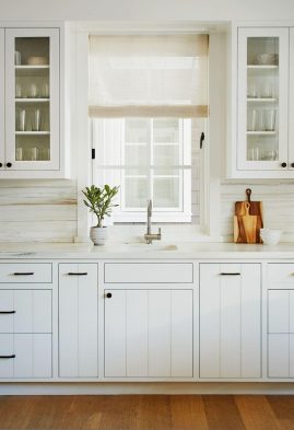 Grooved Kitchen Cabinet