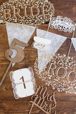 Laser Cut Wedding Theme