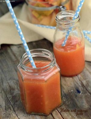 Melon And Papaya Tango Juice