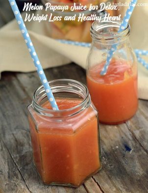 Melon Papaya Indian Juice