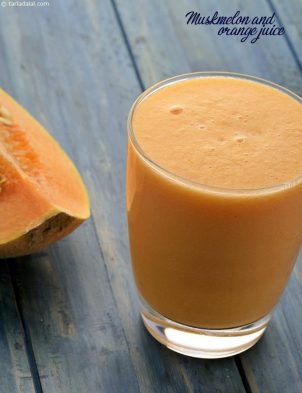 Muskmelon And Orange Juice