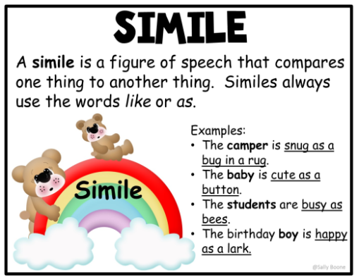 Simile Figurative Language