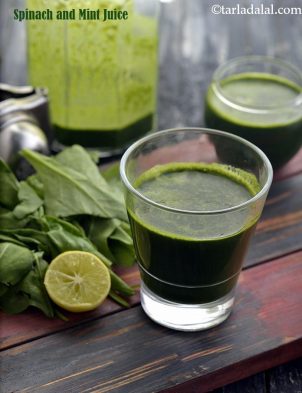 Spinach And Mint Juice