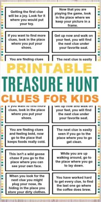 Treasure Hunt With Clues