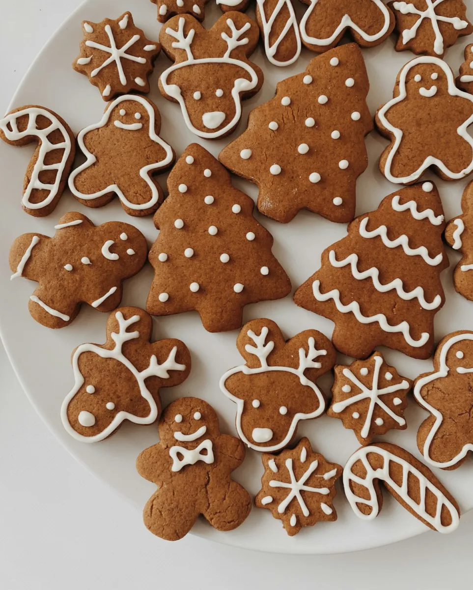 Assorted Christmas cookies on a table