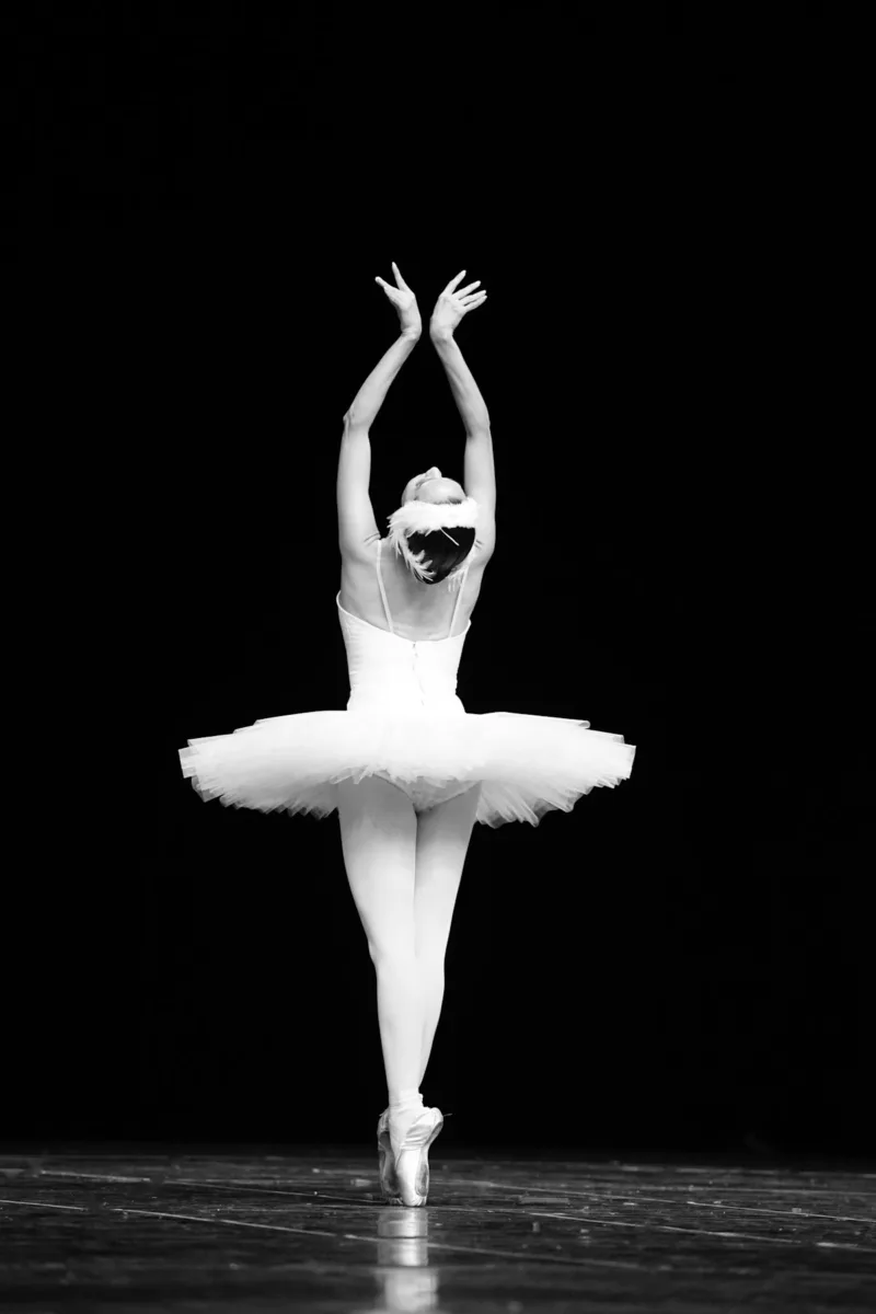 Ballet dancer in a white tutu