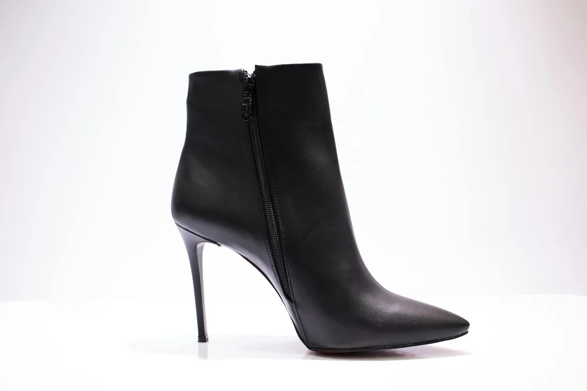 Black heeled ankle boot