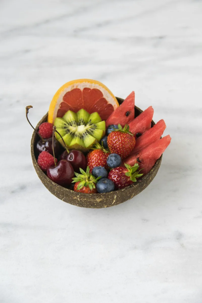 Bowl of fresh fruit salad
