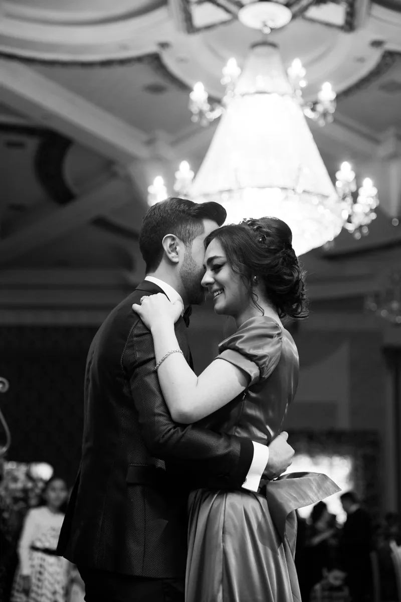 Couple ballroom dancing