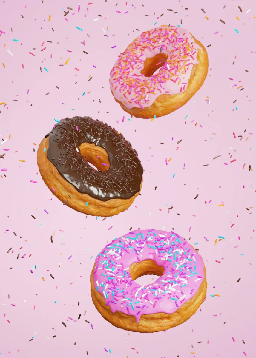 Donut with chocolate glaze