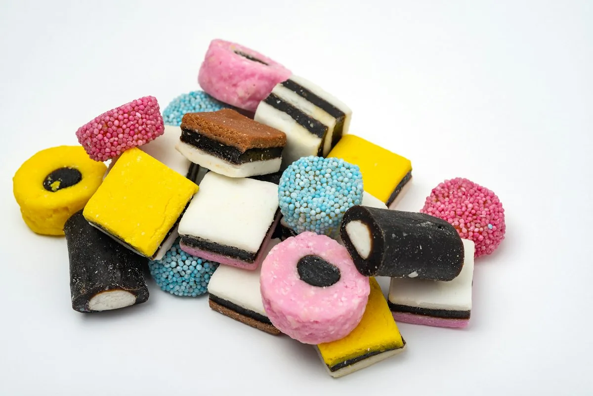 Licorice allsorts candy