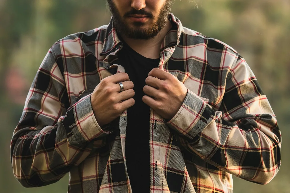 Plaid flannel shirt