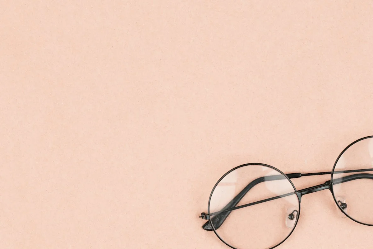 Round wire-frame glasses