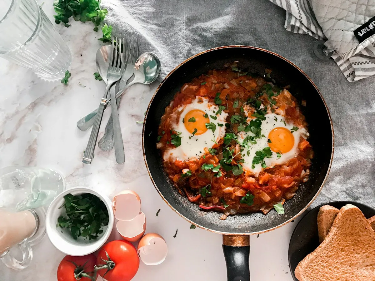 Shakshuka in a pan