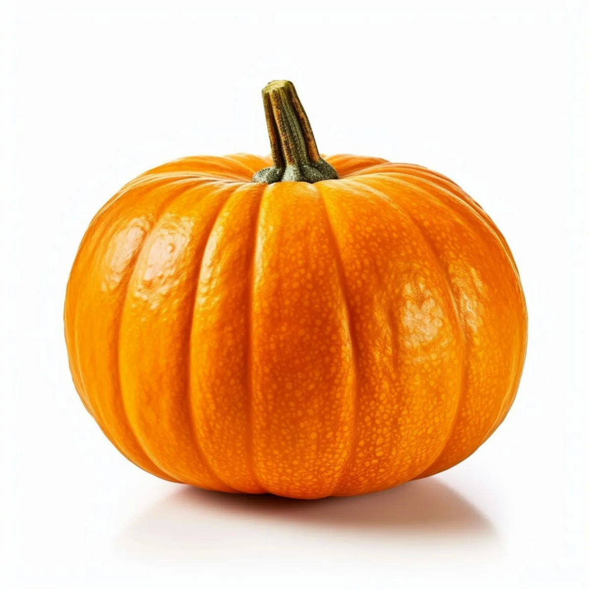 Small round orange pie pumpkin