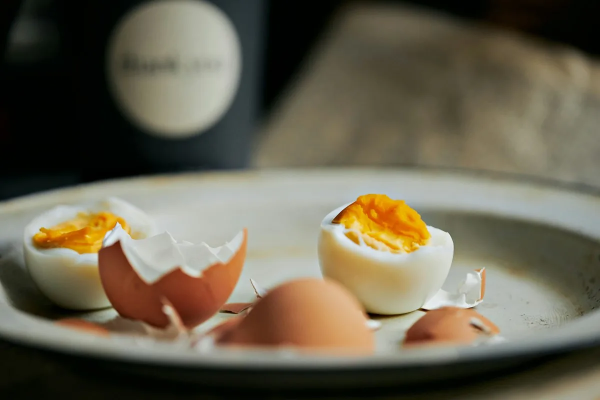 Soft-boiled egg in an egg cup