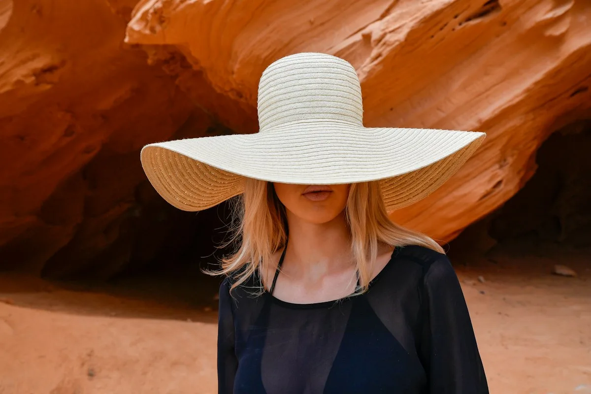 Wide brim sun hat for summer